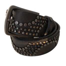 Art N Vintage Taron leather belt - charcoal