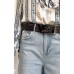 Art N Vintage Taron leather belt - charcoal