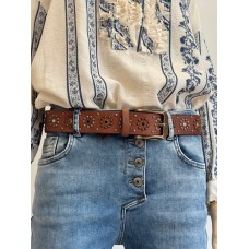 Art N Vintage Oriel leather belt - oak