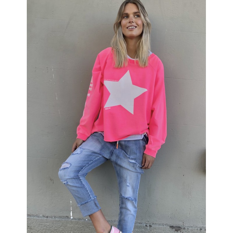 Hammill & Co Boxy sweat - hot pink Hammill & Co Boxy sweat - hot pink
