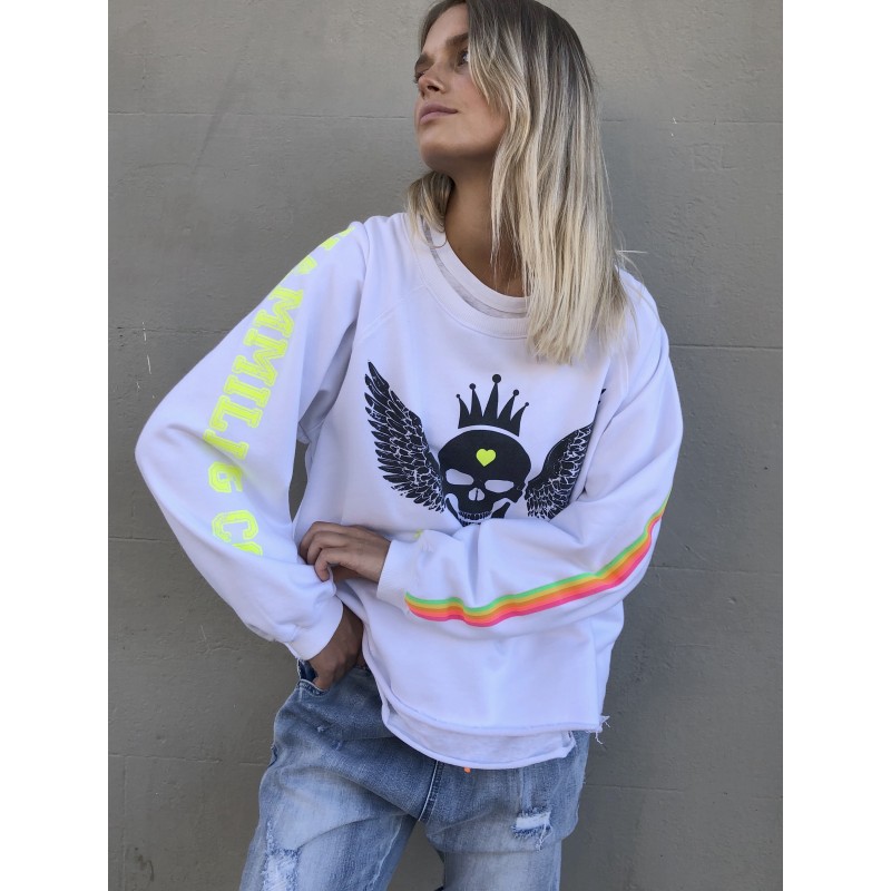 Hammill & Co Boxy sweat - white Hammill & Co Boxy sweat - white
