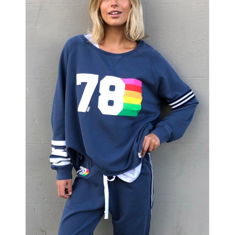 Hammill & Co The Retro 78 Sweat- Navy Hammill & Co The Retro 78 Sweat- Navy