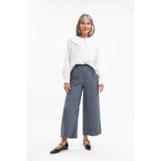 EVASSUNDAY  - Bowie pant - Navy pinstripe