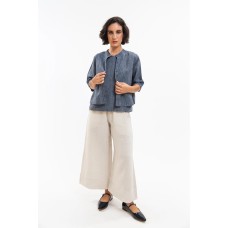 EVASSUNDAY  -  Ellis Shell top - navy pinstripe