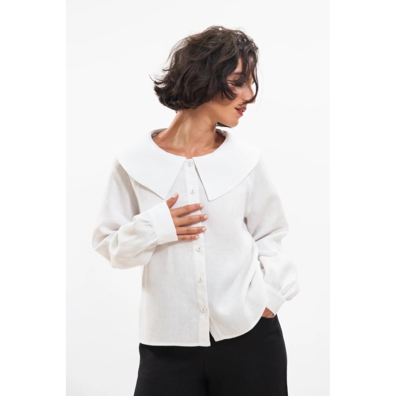 EVASSUNDAY  -  Maude shirt  - white 