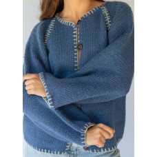 Hobo & Hatch - Heidelberg Cardigan - blue and white Hobo & Hatch - Heidelberg Cardigan - blue and white