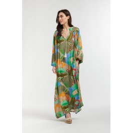  Italian Star Billow Dress - olive