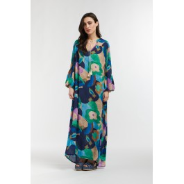 Italian Star Billow Dress - blue