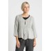 La Luna Lifestyle - Cotton knit cardigan - mink