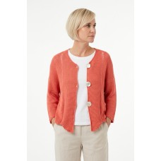 La Luna Lifestyle - Cotton knit cardigan - mink La Luna Lifestyle - Cotton knit cardigan - mink