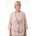 La Luna Lifestyle - linen Retro Jacket - Sky blue / blush / white 