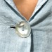 La Luna Lifestyle - linen Retro Jacket - Sky blue / blush / white 