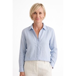 Linseed Designs Narla Shirt  - pastel light sky blue