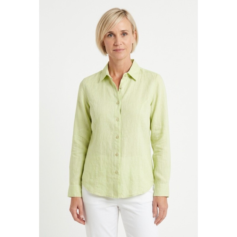 Linseed Designs Alice Shirt  - pastel Lime green 