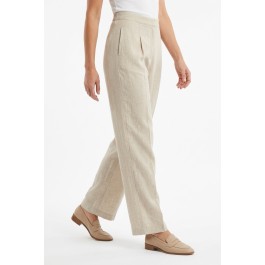 Linseed Designs Day pant - Natural / Dark Navy