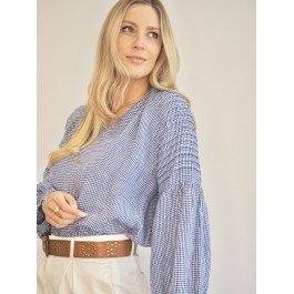 Linseed Designs Pennie blouse - micro check