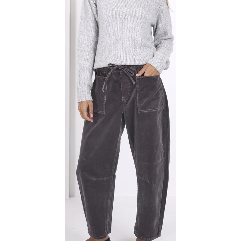 Monaco Leo corduroy barrel jeans  