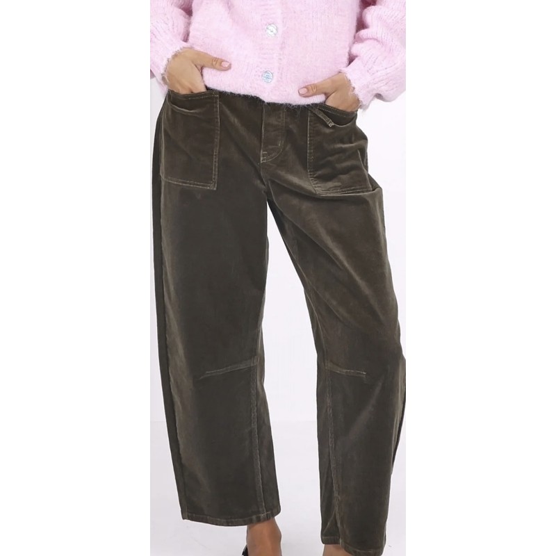 Monaco Leo corduroy barrel jeans  