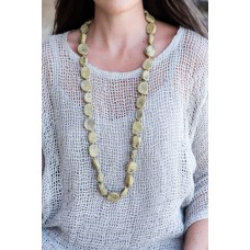 Beaded necklace  - Marble - sustainable jewellery