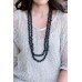 Beaded necklace Black - sustainable jewellery