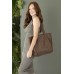 Rowdy leather - small tote bag - Cedar