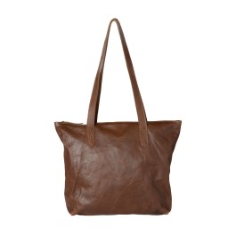Rowdy leather - small tote bag - Cedar