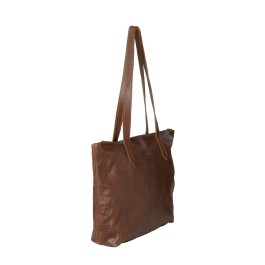 Rowdy leather - small tote bag - Cedar