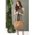 Rowdy leather - small tote bag - Amber
