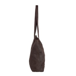 Rowdy leather - small tote bag - Root
