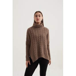 Tirelli high neck cable knit 