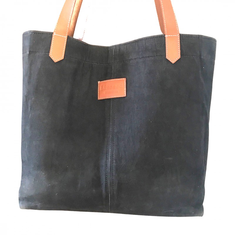 tote with leather straps