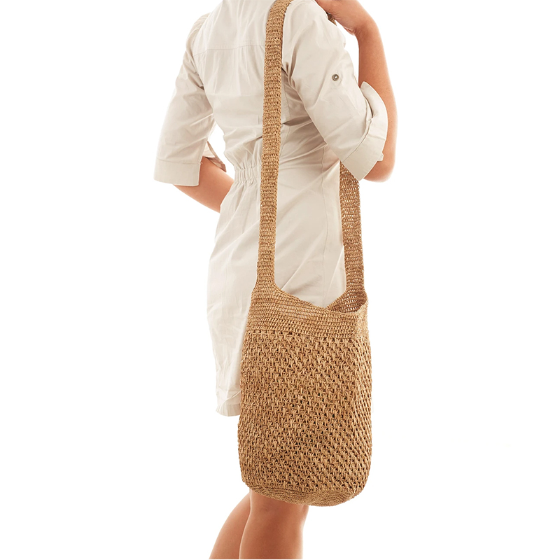 Vatana Raffia Crossbody/Shoulder bag - Tea Colour Vatana Raffia Crossbody/Shoulder bag - Tea Colour