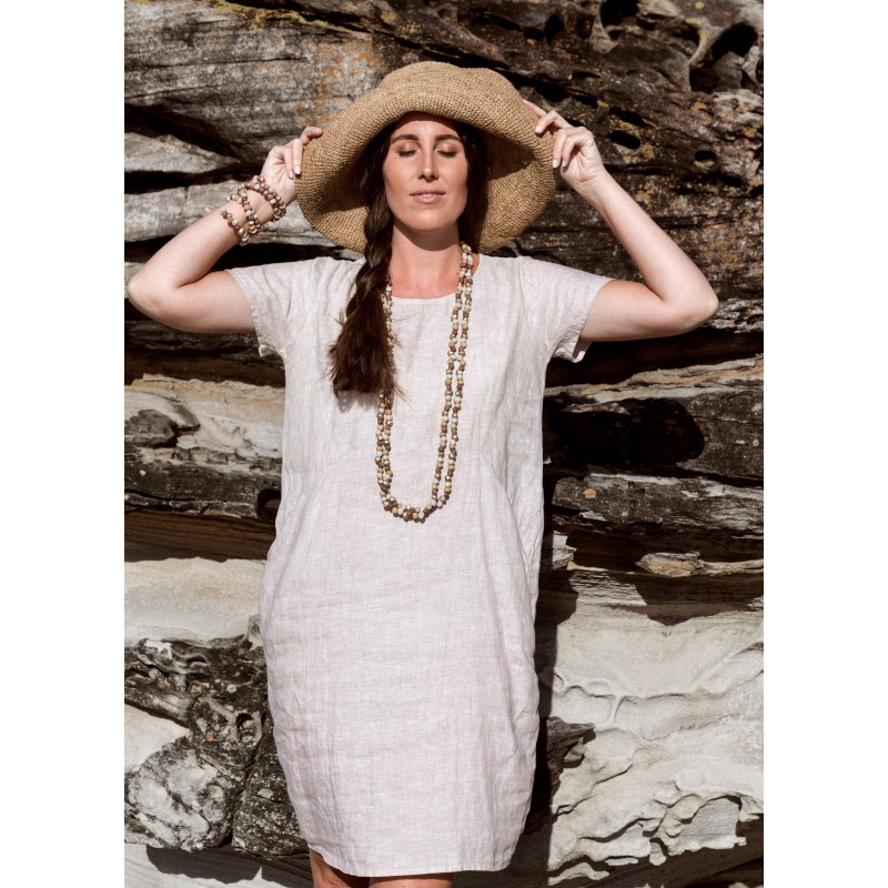 Linseed Designs Linen Molly Dress in natural