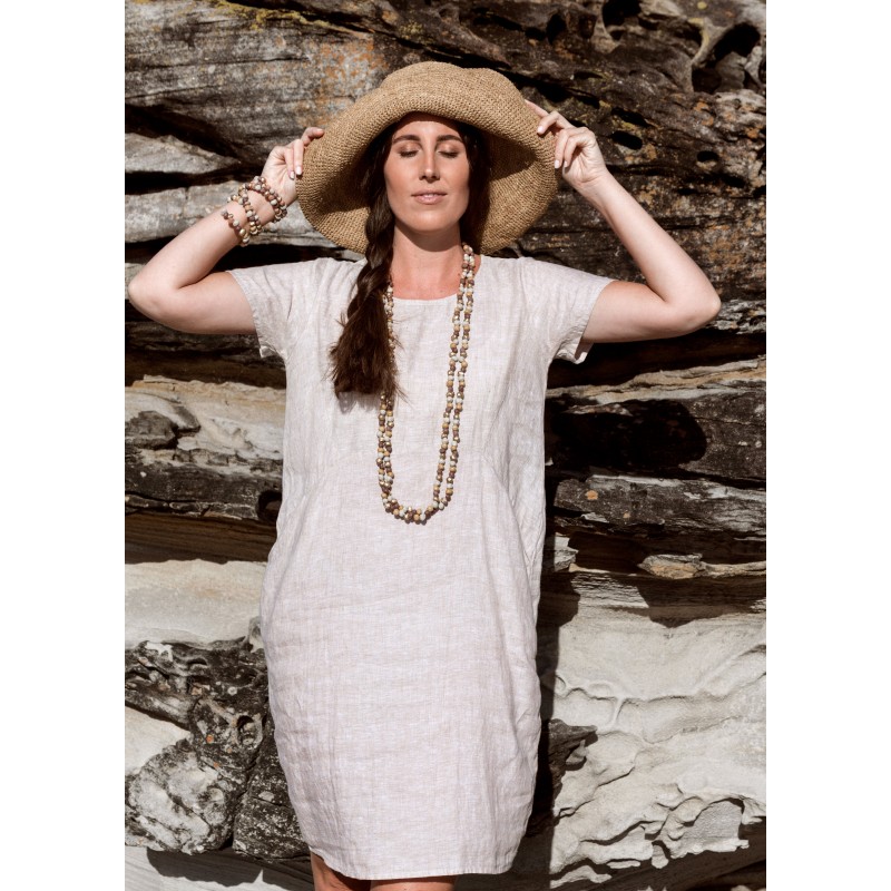 Linseed Designs Linen Molly Dress in natural Linseed Designs Linen Molly Dress in natural