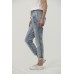  Italian Star Denim Jogger Jeans with gold trim