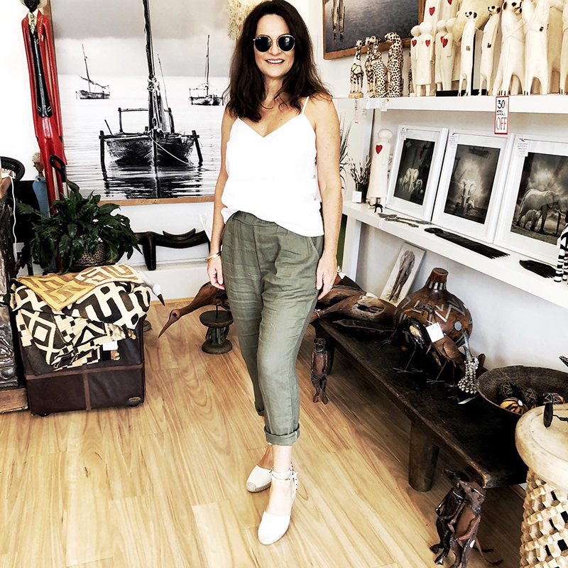 Linseed Designs Angie linen pants - Khaki Linseed Designs Angie linen pants - Khaki