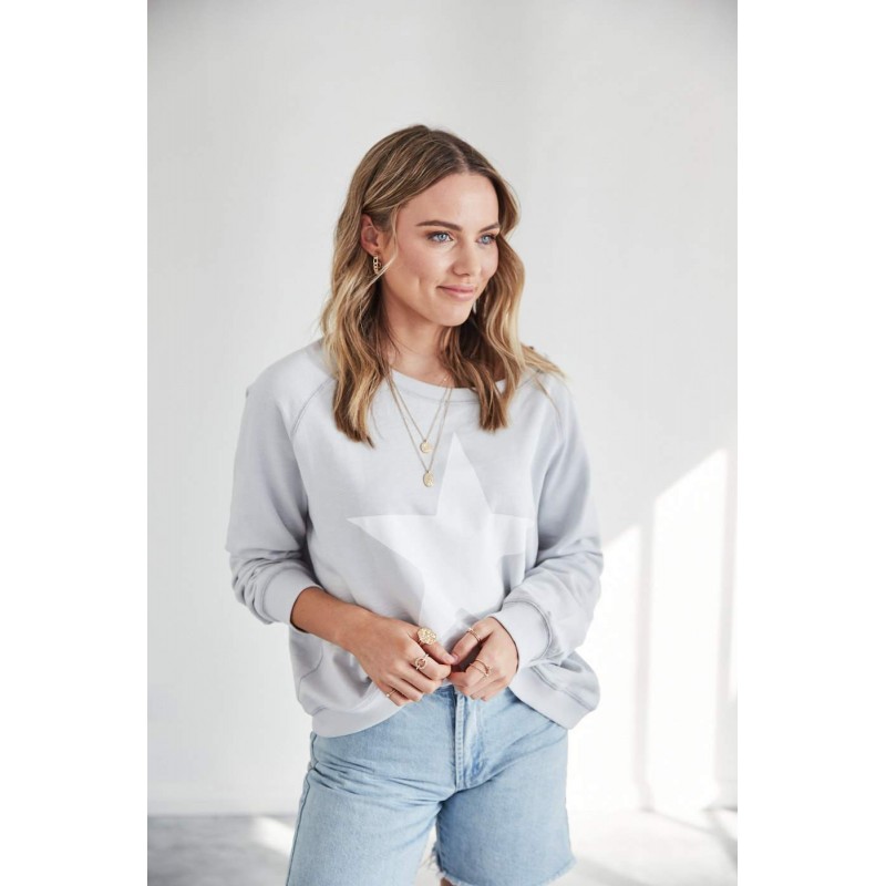 Jovie The Label Freedom cotton sweater - Ice Blue Jovie The Label Freedom cotton sweater - Ice Blue